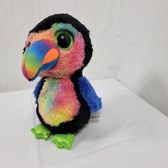 TySilk Beanie Boos 9" “BEAKS” the Toucan Plush Stuffed Animal - Picture 2 of 8